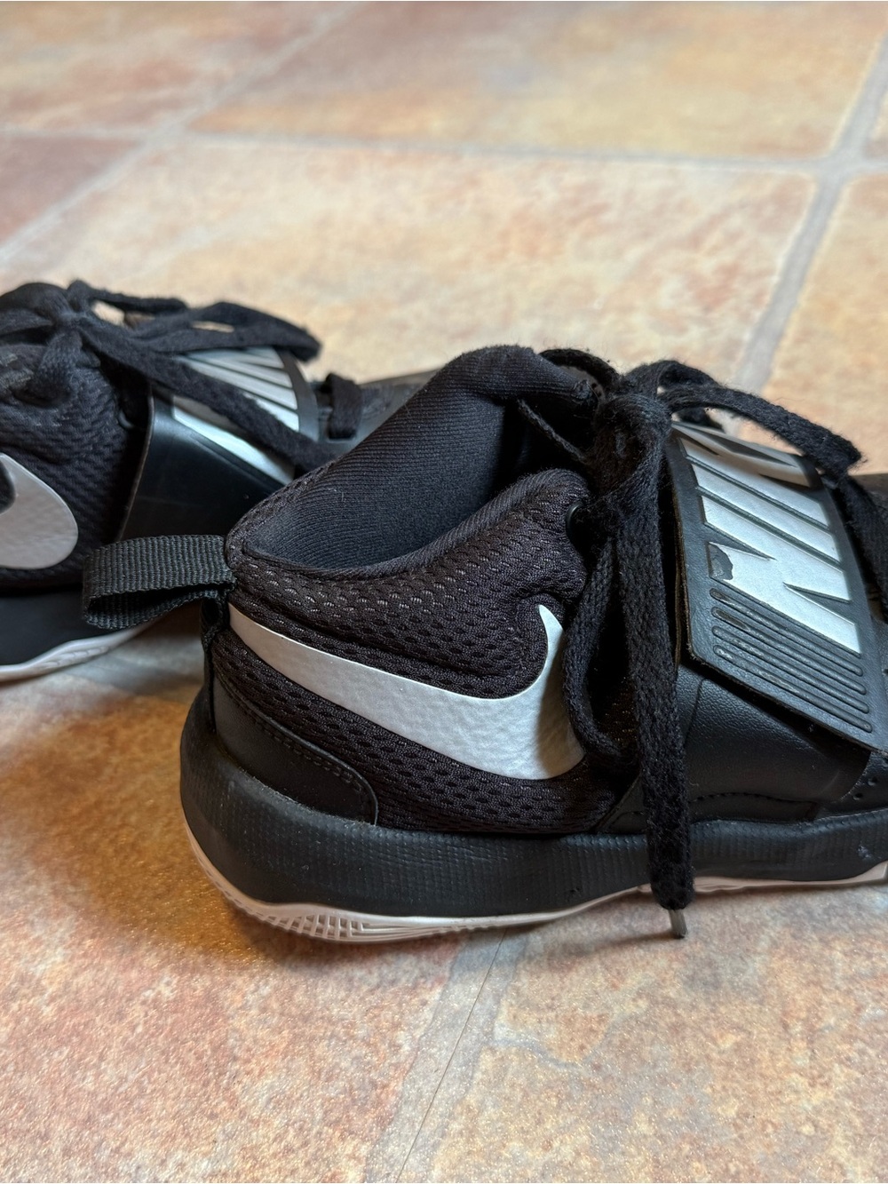 Nike Kids Black and White Low-Top Sneakers